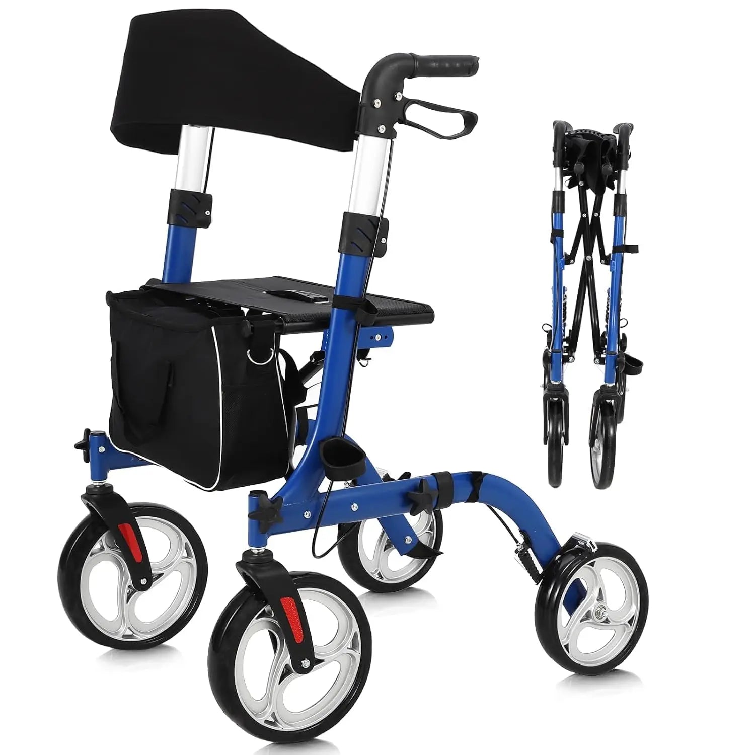 All Terrain Walkers, Foldable Aluminum Walkers Adjustable Height