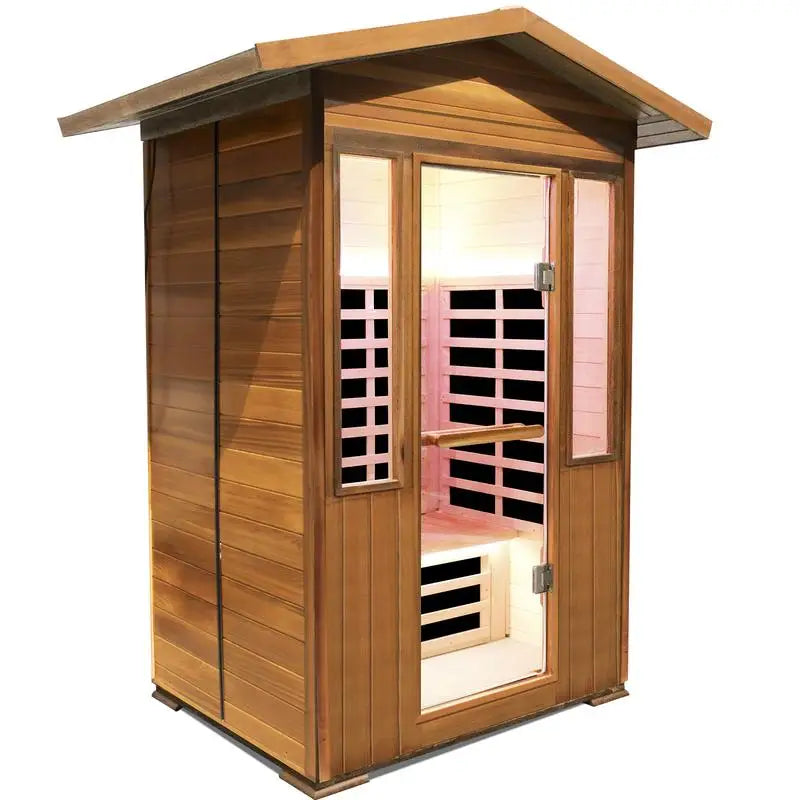 Outdoor Double Cedar Infrared Sauna Room