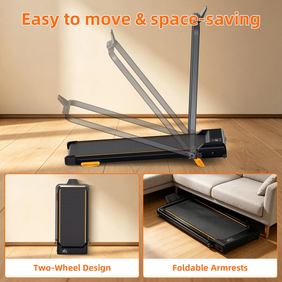 Folding Treadmill 12 Percent Incline 3.0HP