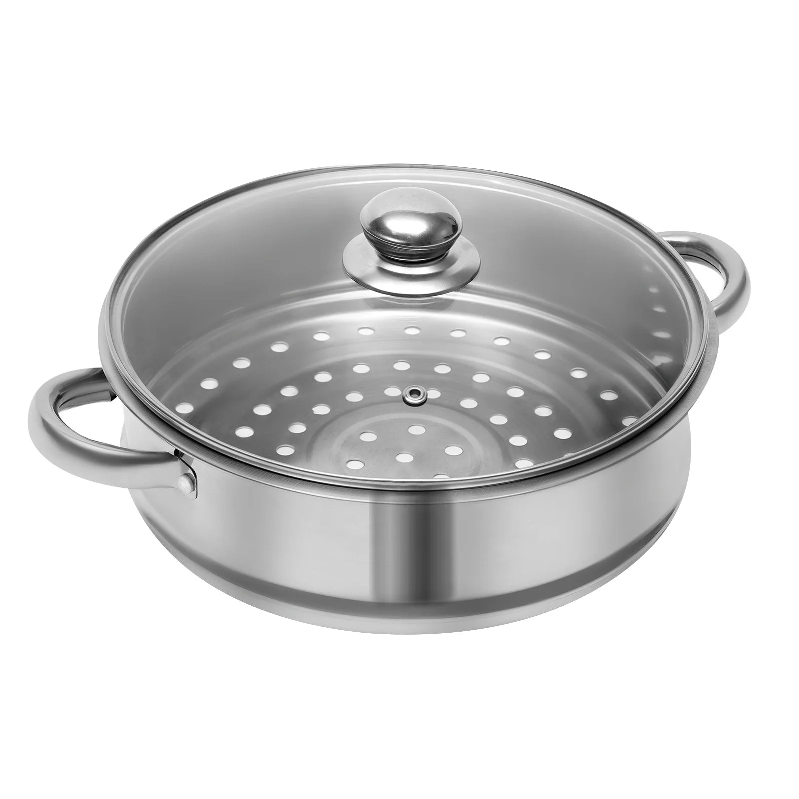 5-Tier Stainless Steel Food Steamer Cookware with Lid