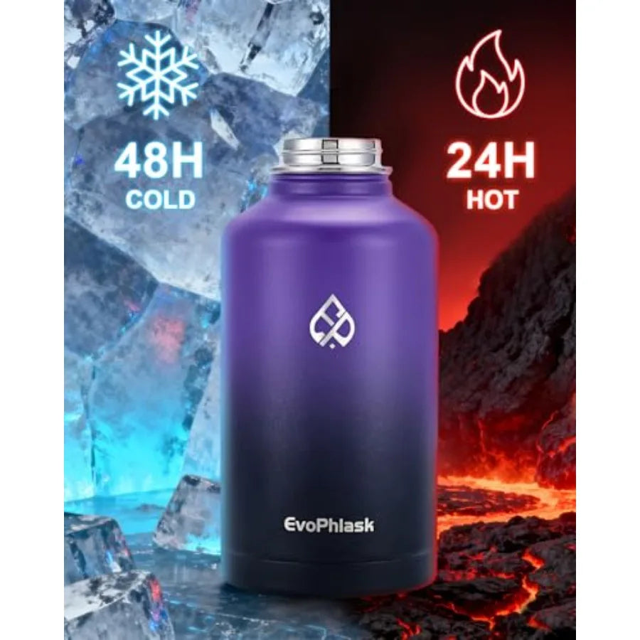 Insulated Water Bottle,  Half Gallon Large Water Jug