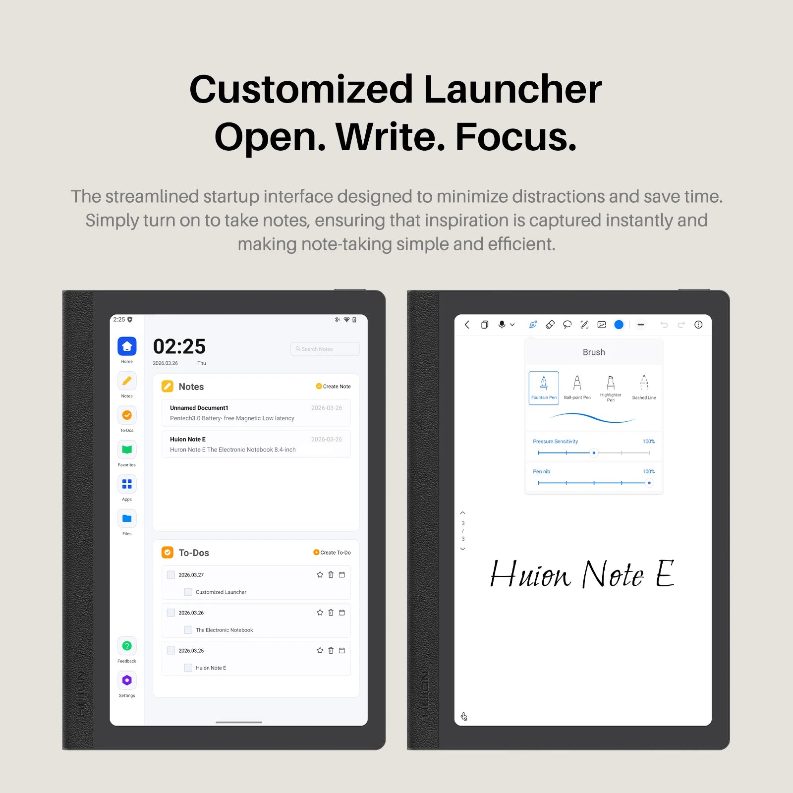 Android Tablet Electronic Notebook 8.4 Inch All-in-one Note-taking Reading Drawing Tablet, Battery-free Pen