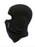 Vertical Cross Faith Embroidered Unisex Balaclava Full Face Mask