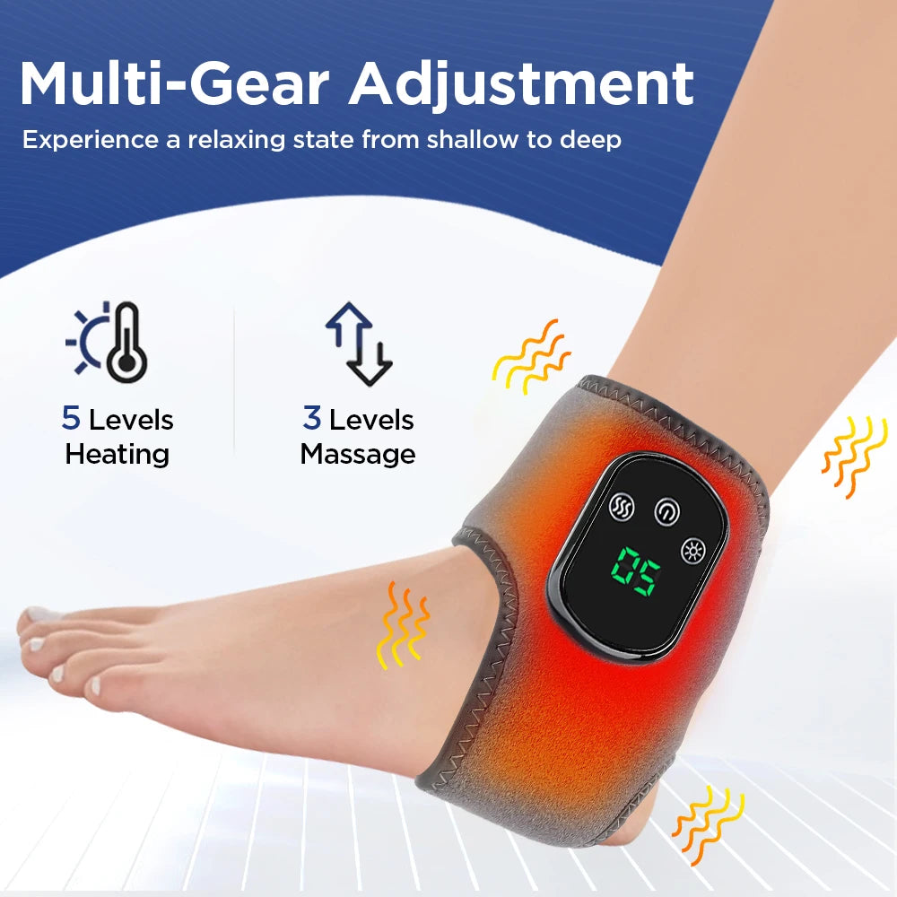 Electric Foot & Heat Massager, Hot Compresses Vibration Massager