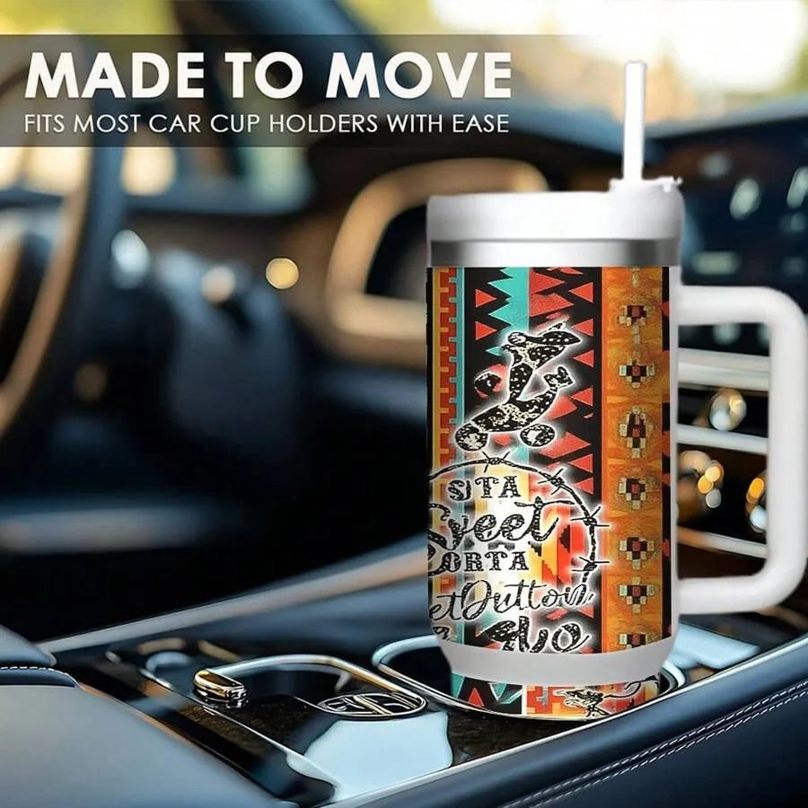 40oz Stainless Steel Insulated Tumbler With Handle