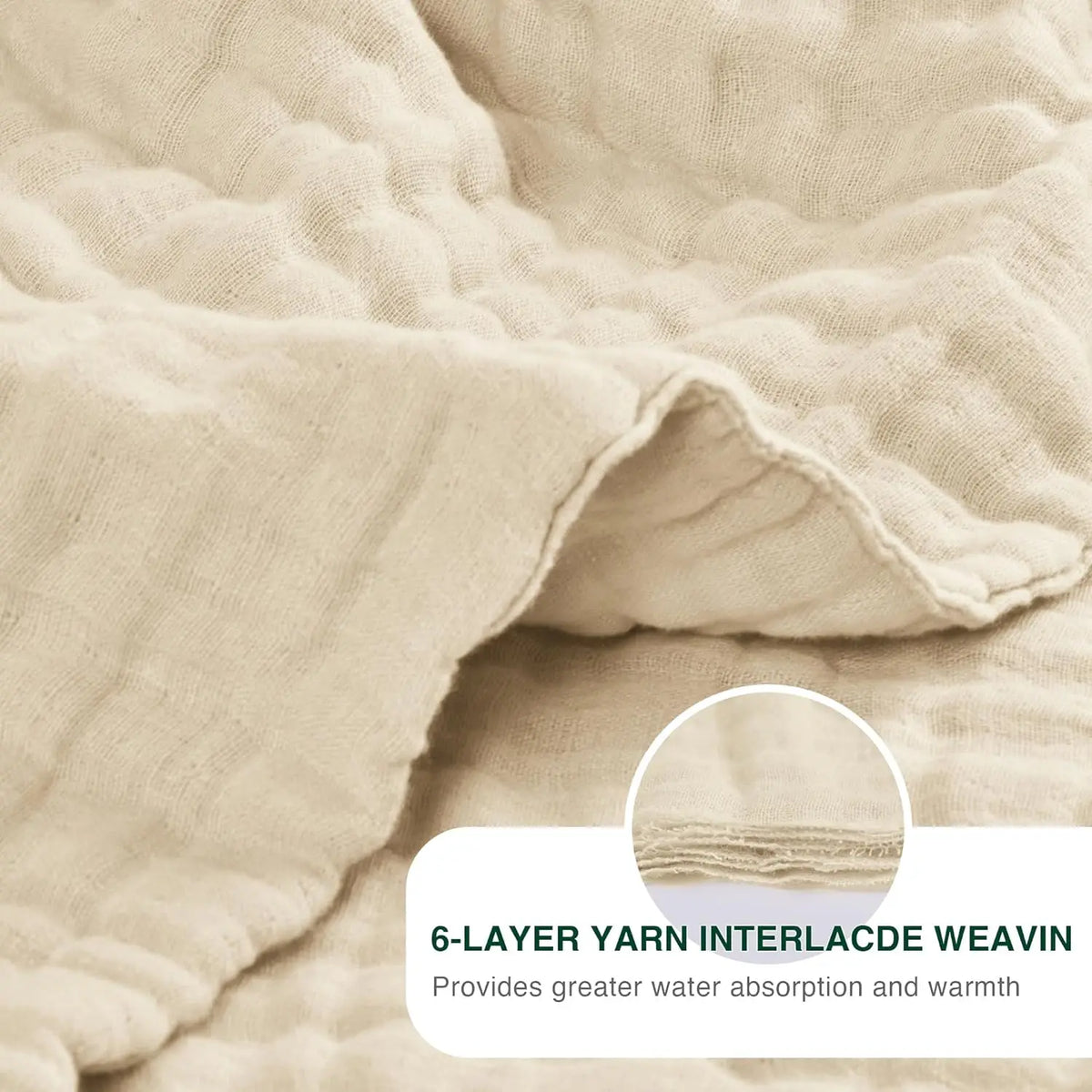 100% Cotton Muslin Blanket