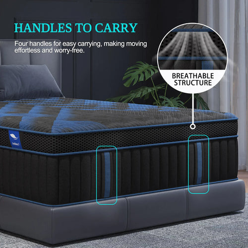12"Gel Memory Foam Hybrid Pocket Spring Mattress