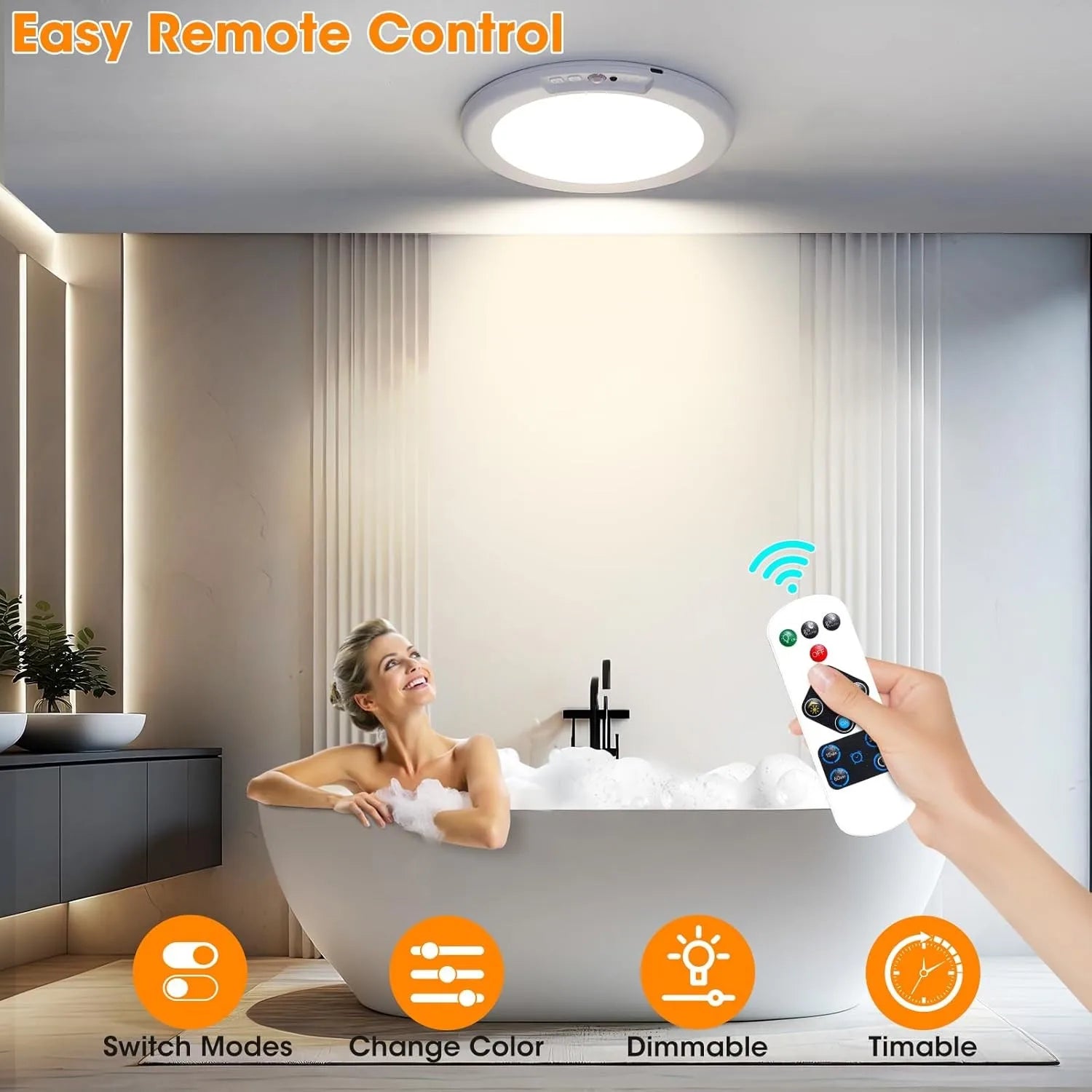 Battery Motion Sensor Ceiling Light