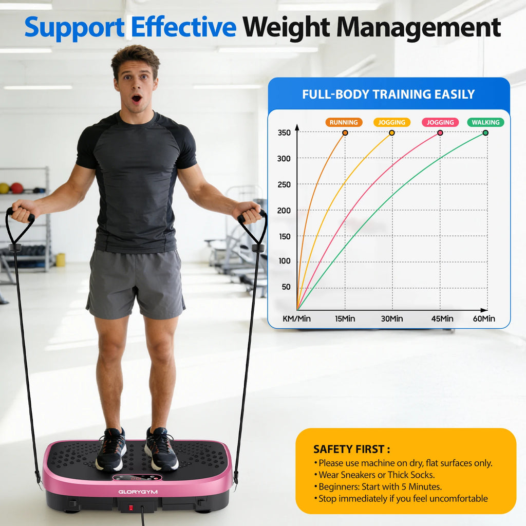 Magnetic Vibration Plate Exercise Machine
