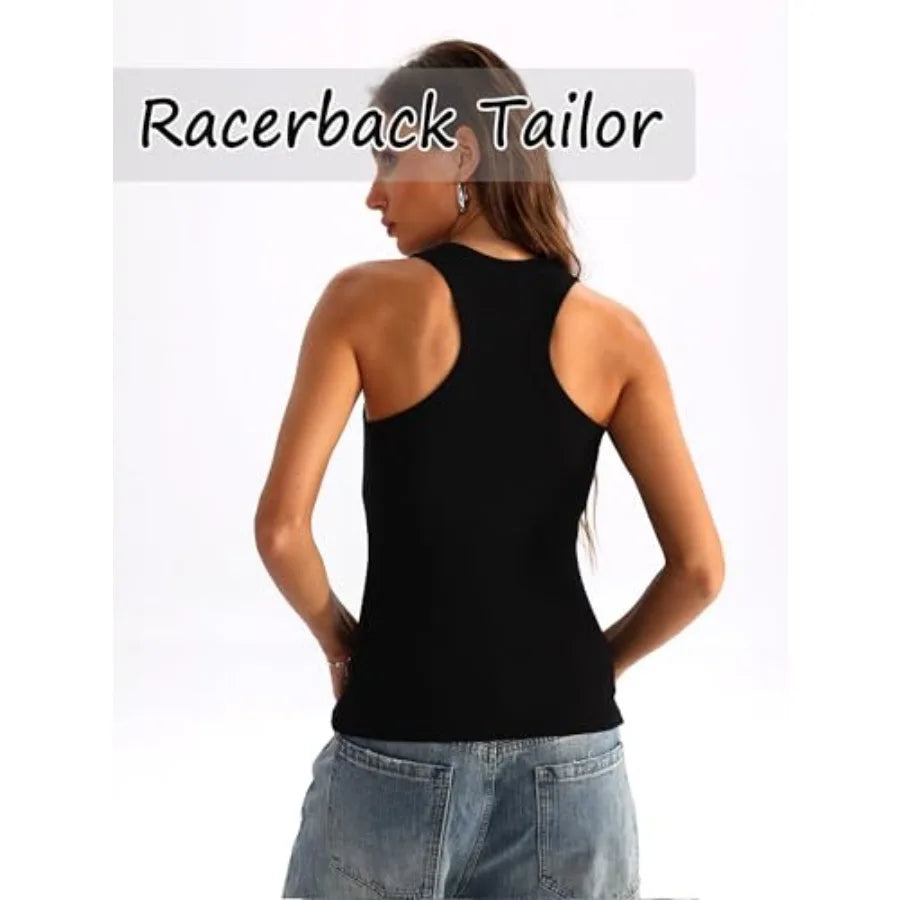 Racerback Tank Tops with Built in Bra