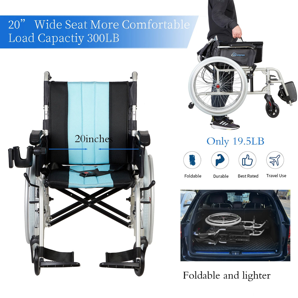 Magnesium Ultra Lightweight Wheelchair,  Self-propelled Wheelchair
