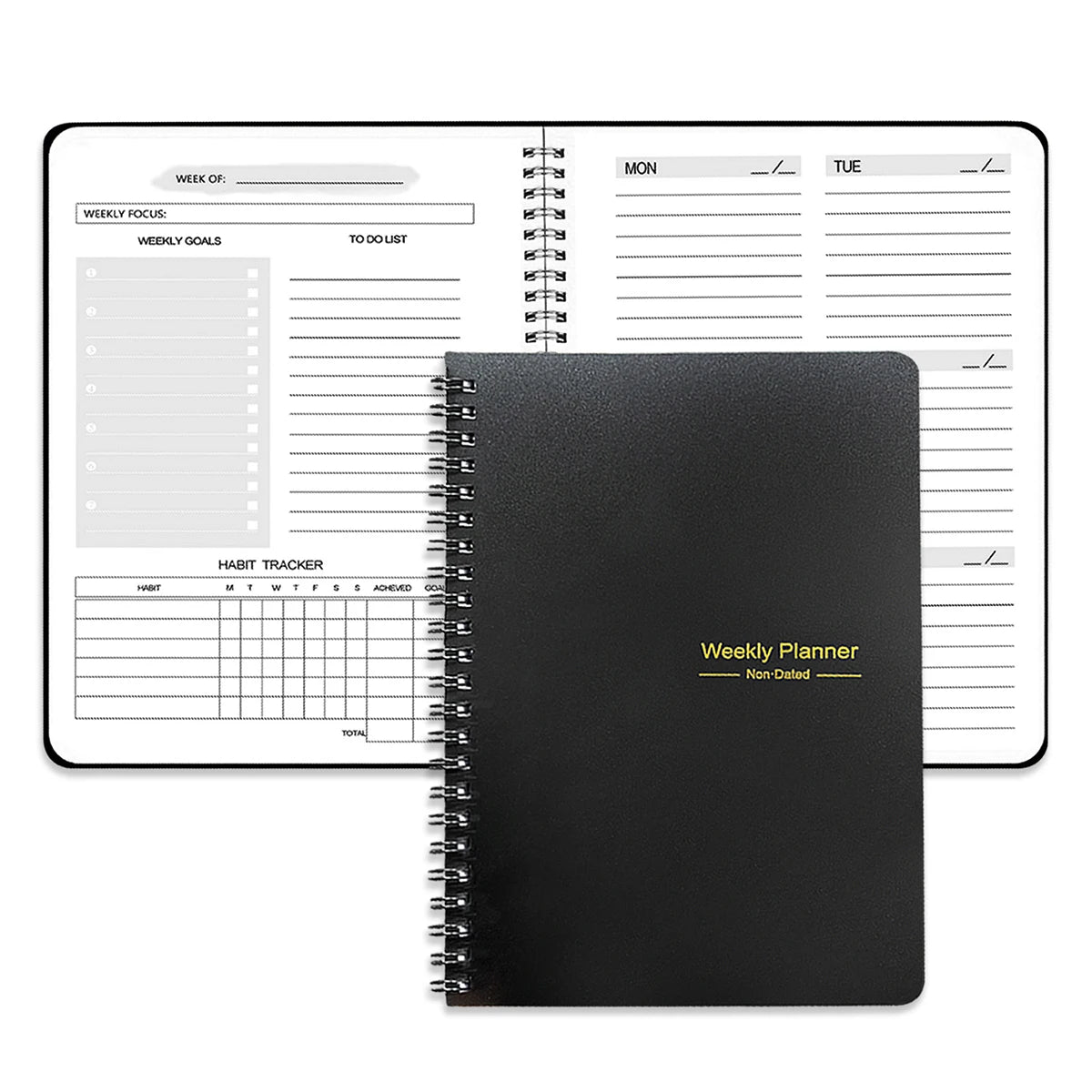 Planner Schedule Agenda Efficiency Notebook