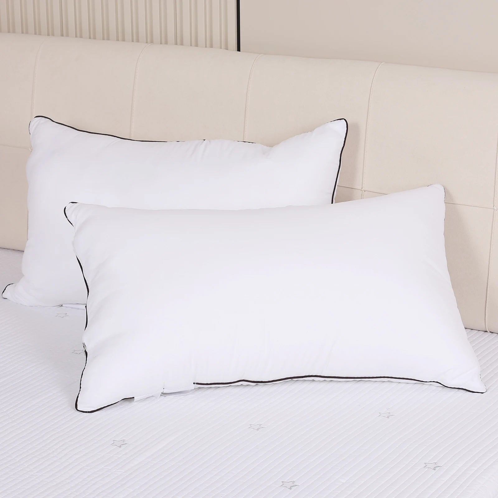 2pcs Hotel Quality Fluffy Pillow, Neck Support Sleep Pillow