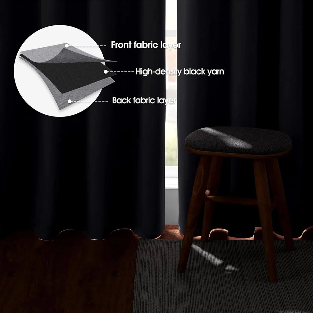 4 PCS Blackout Curtains