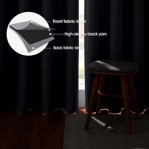 4 PCS Blackout Curtains