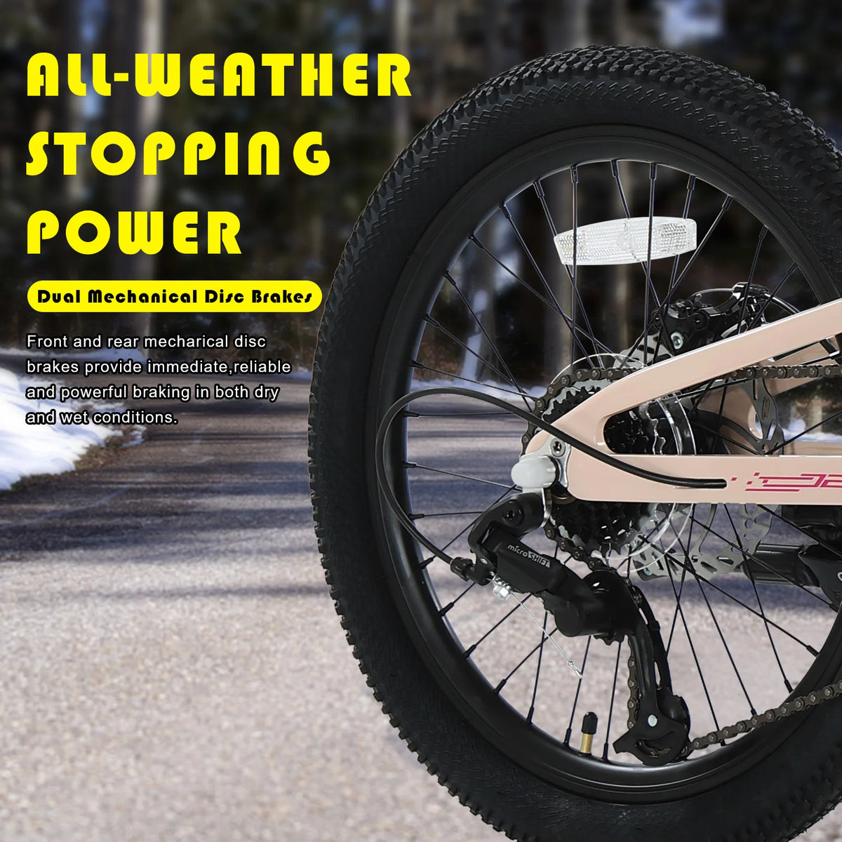 20 Inch City Bike, 7-Speed Commute Bicycle for Teens & Adults